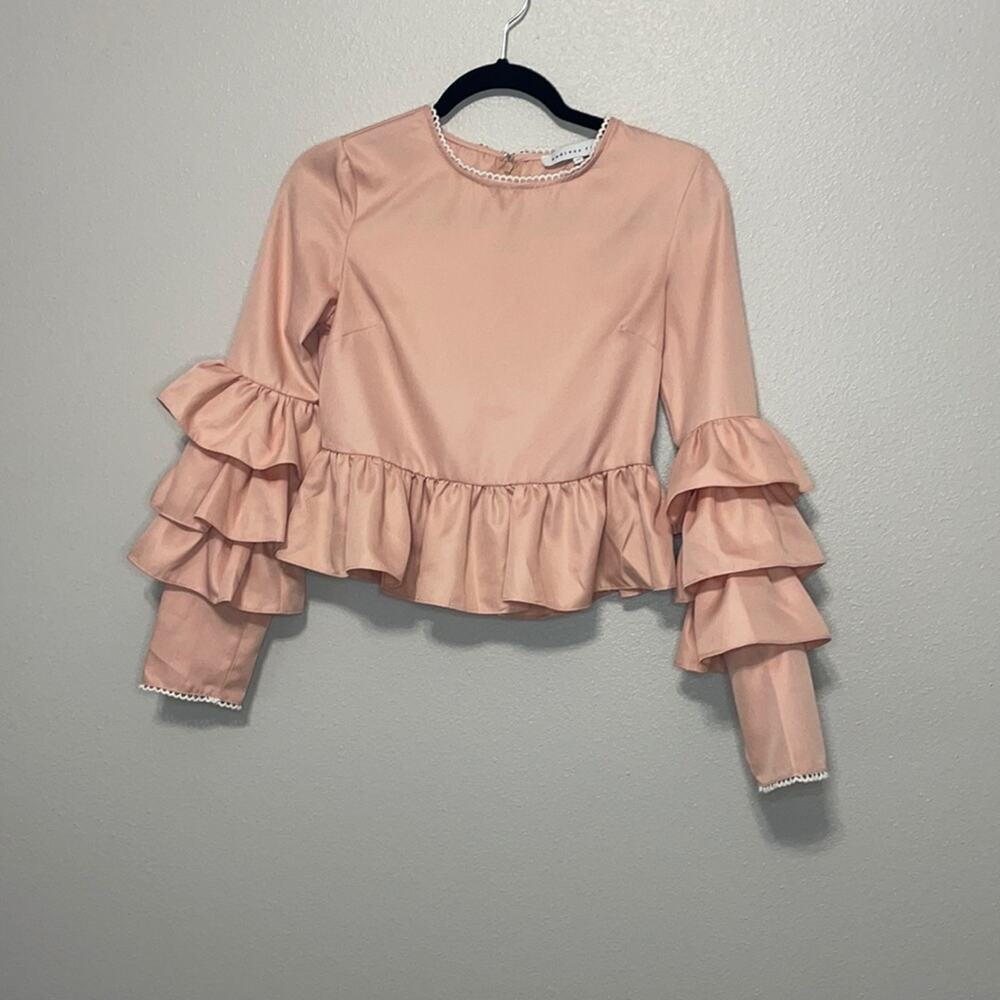 ENDLESS ROSE Tiered Ruffle Blouse Size XS - Picture 2 of 10